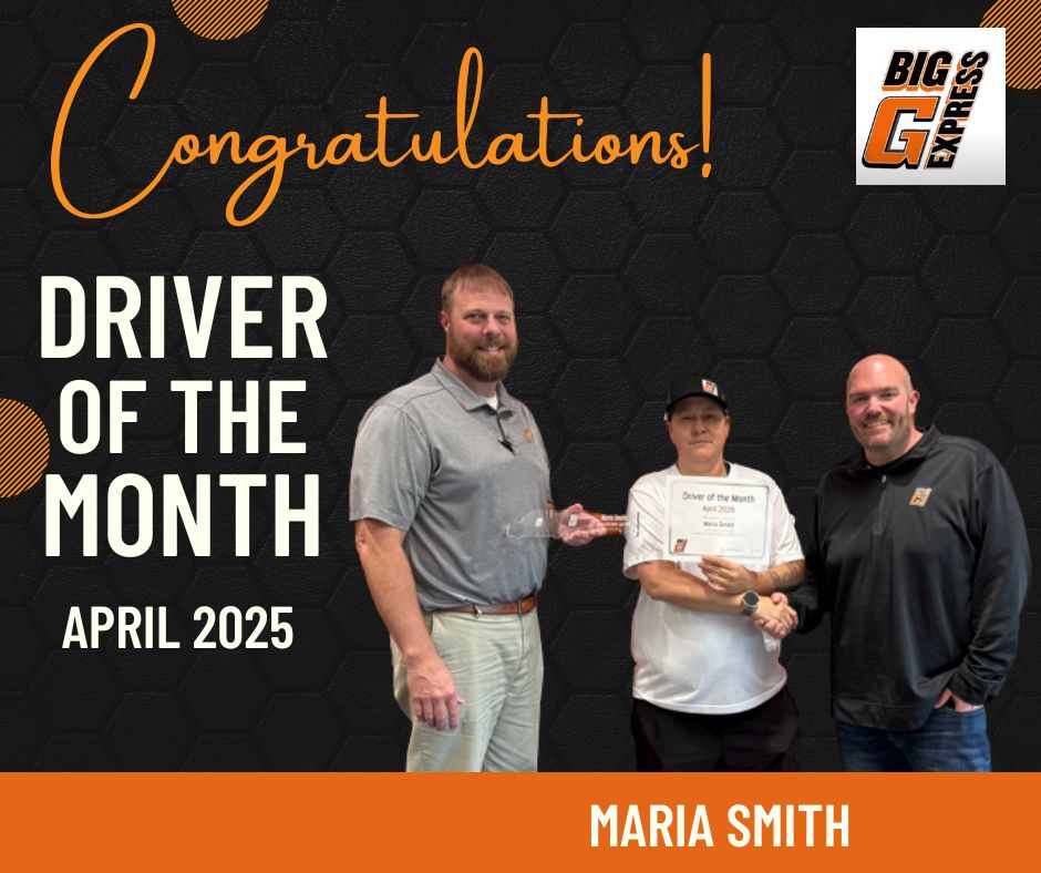 Big G Driver Of The Month April 2025 – Maria Smith