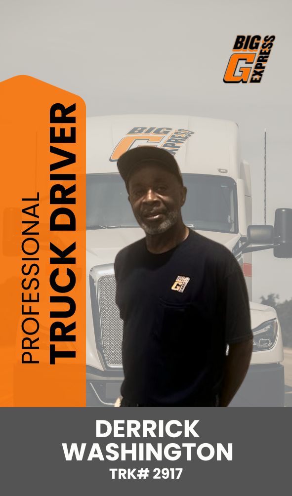 Big G Driver Of The Month July 2025 – Derrick Washington
