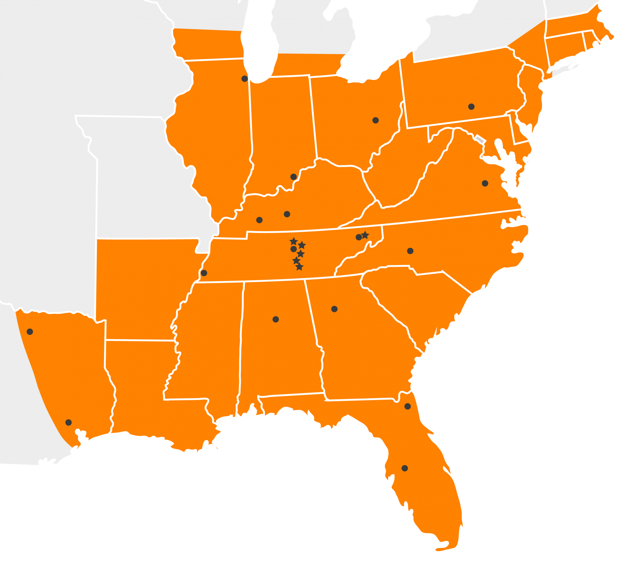 hiring area map, big g, drive for us