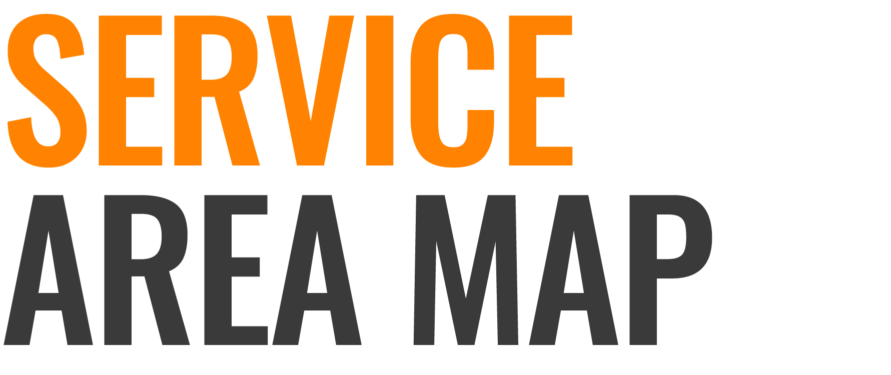 service area map, list, big g express
