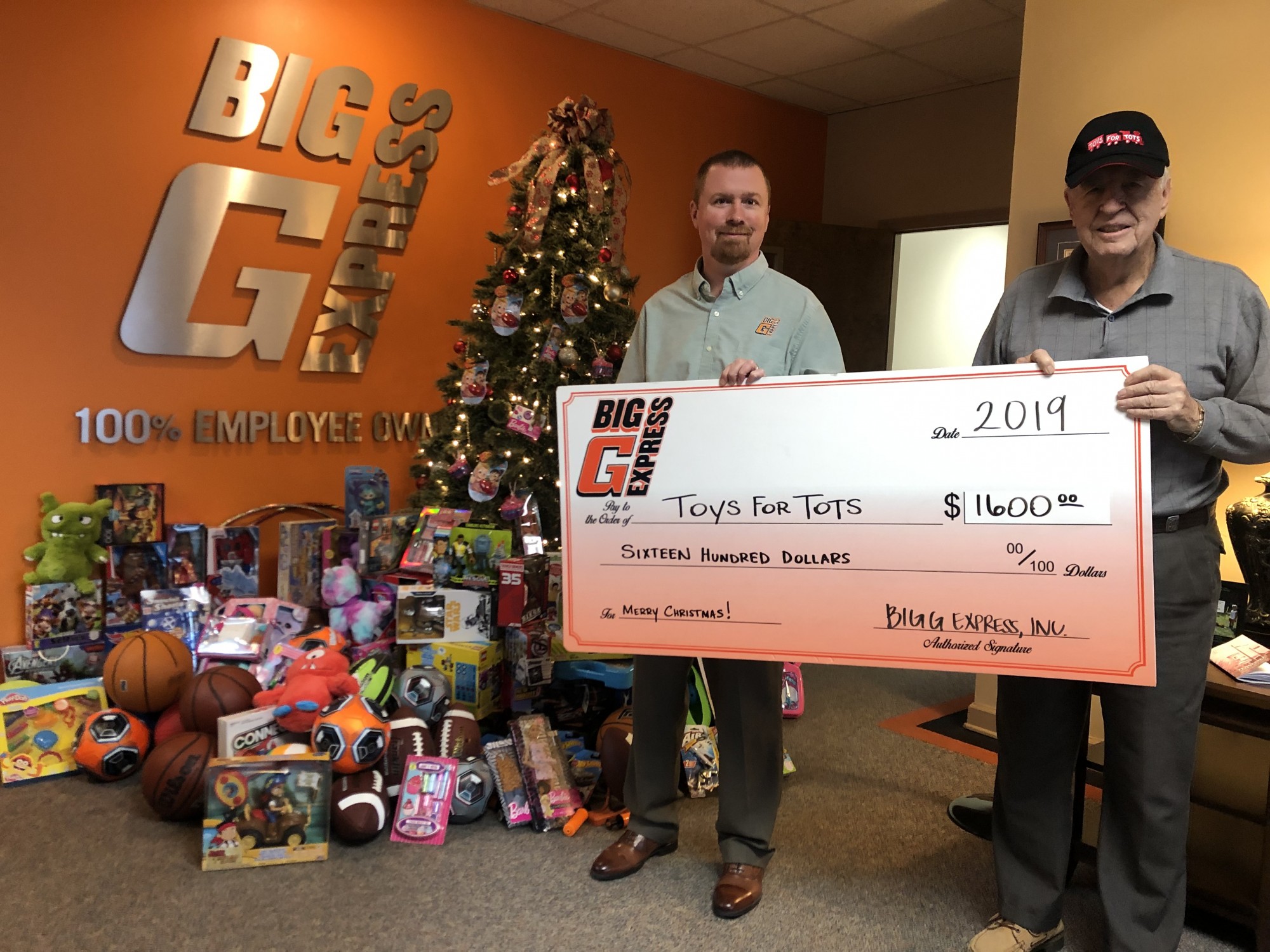 Big G Express Supports Toys for Tots